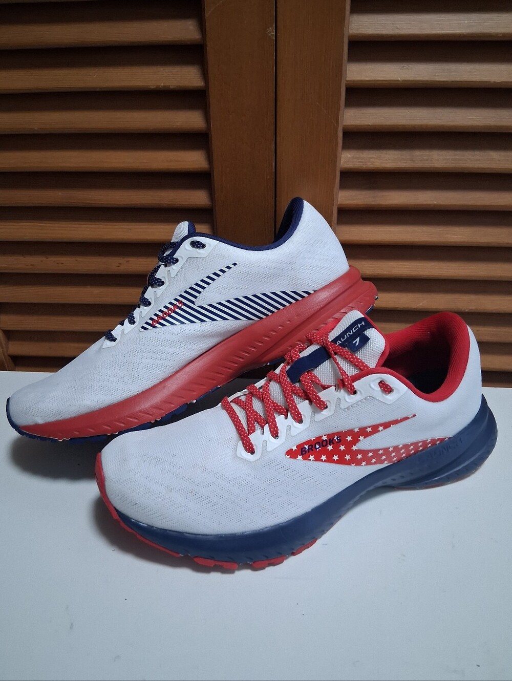 Brooks Launch 7 USA Red White Blue Women's Running Shoe * Size: 8.5